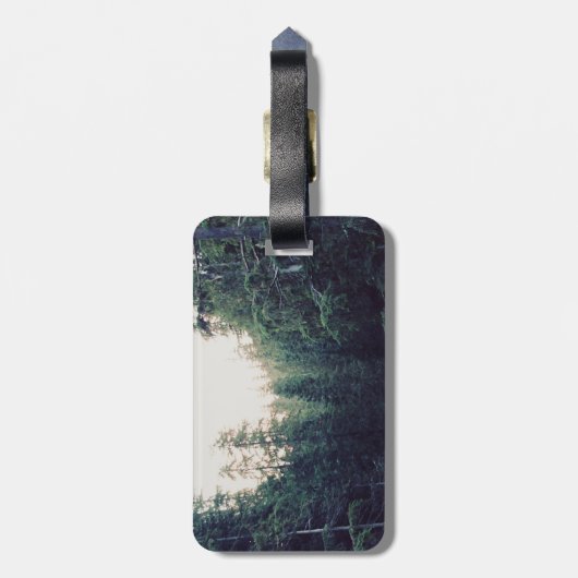 Wanderlust Gepäckanhänger (Rückseite vertikal)