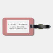 Wanderlust Gepäckanhänger (Rückseite horizontal)