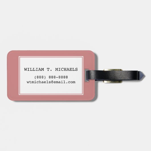 Wanderlust Gepäckanhänger (Rückseite horizontal)