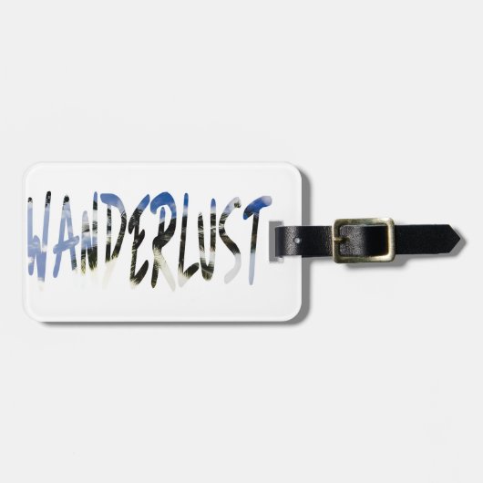 Wanderlust-Gepäckanhänger Gepäckanhänger (Vorderseite horizontal)