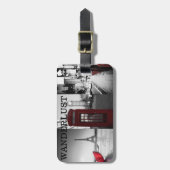 Wanderlust-Gepäckanhänger Gepäckanhänger (Vorderseite vertikal)