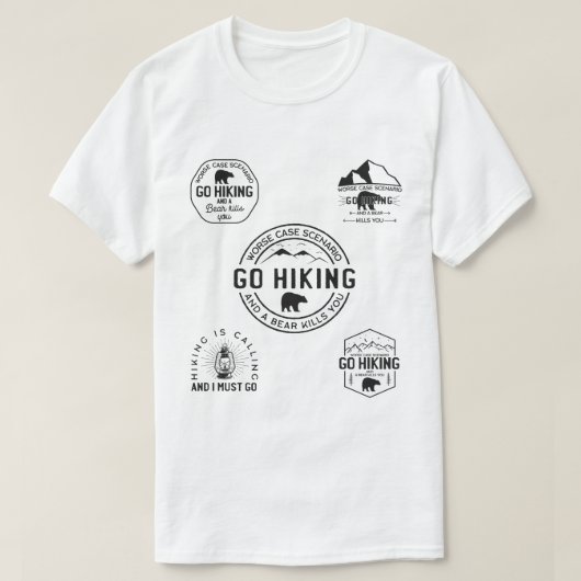 Wanderlust Hiker T-Shirt (Design vorne)