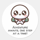 Wanderlust in der Wildnis Runder Aufkleber (Vorderseite)