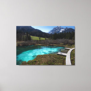Wanderlust in Zelenci, Slowenien Leinwanddruck