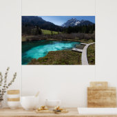 Wanderlust in Zelenci, Slowenien Poster (Küche)