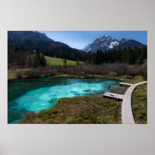 Wanderlust in Zelenci, Slowenien Poster