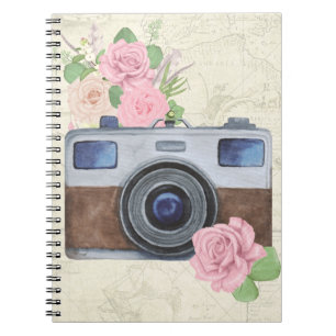 Wanderlust-Inspiriert Reisekamera Notizblock