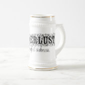 Wanderlust ist eine kraftvolle Krankheit Bierglas (VorderseiteRechts)