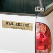 Wanderlust ist eine starke Krankheit Autoaufkleber (Auf Lkw)