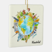 Wanderlust Keramikornament (Rechts)