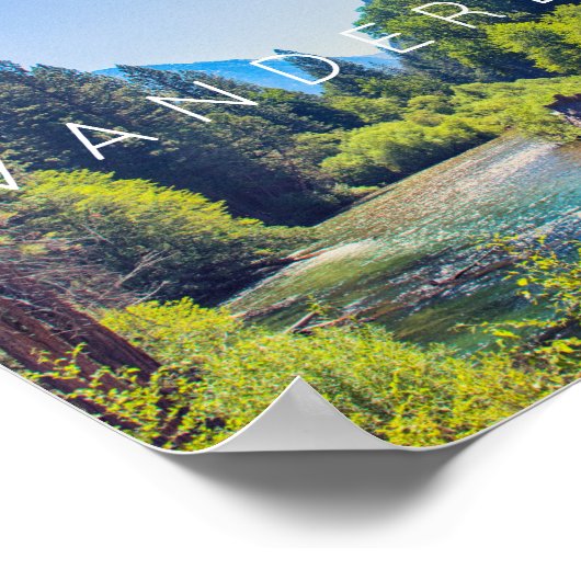 Wanderlust - Kings Canyon | Poster (Ecke)