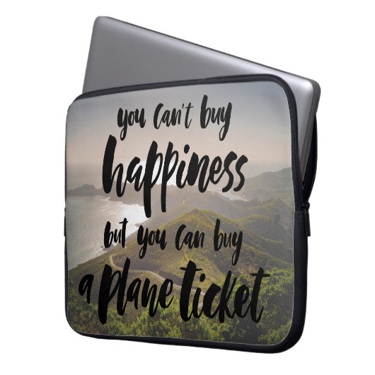 Wanderlust Laptopschutzhülle (Vorderseite Links)