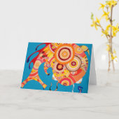 Wanderlust-leere Anmerkungs-Karte Karte (Gelbe Blume)