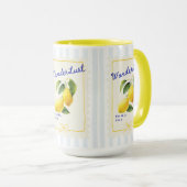 Wanderlust Lemon Morning Mug Tasse (VorderseiteRechts)