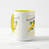 Wanderlust Lemon Morning Mug Tasse (Vorderseite Links)