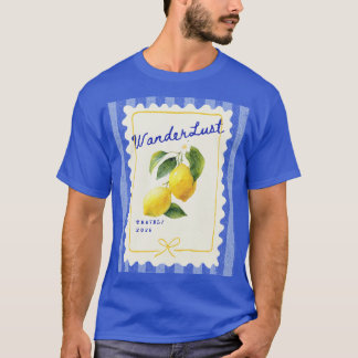 Wanderlust Lemon Tee: Vintage-Inspired Travel Shi T-Shirt
