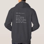 Wanderlust Men Hoodie (Rückseite)