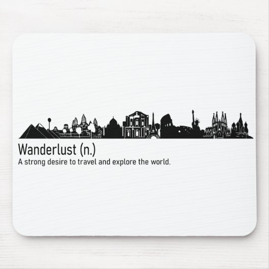 Wanderlust Mousepad (Vorne)