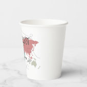 Wanderlust Pappbecher (Rückseite)