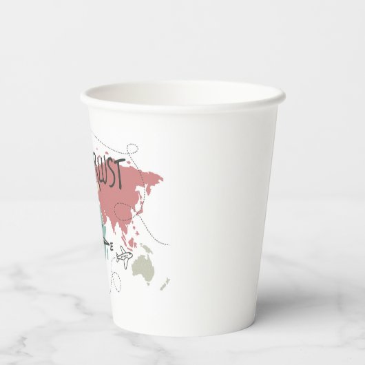 Wanderlust Pappbecher (Rückseite)