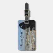 Wanderlust (Pariswasserspeier u. -ansicht) Gepäckanhänger (Vorderseite vertikal)