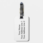 Wanderlust (Pariswasserspeier u. -ansicht) Gepäckanhänger (Rückseite vertikal)