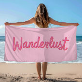 Wanderlust Pink Dream Doll | Girly Dollcore Travel Strandtuch