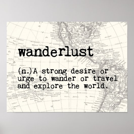 Wanderlust Poster (Vorne)