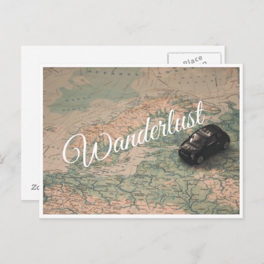 Wanderlust Postkarte (Vorne/Hinten)