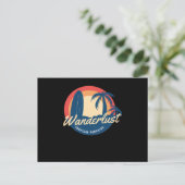 Wanderlust Postkarte (Stehend Vorderseite)