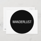 WANDERLUST POSTKARTE (Vorne/Hinten)
