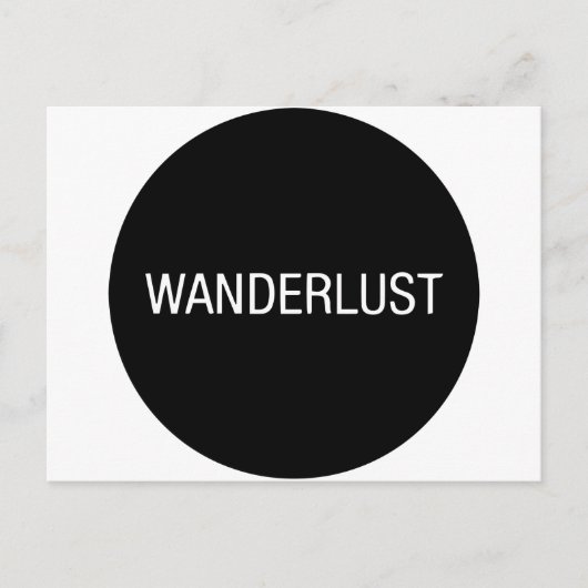 WANDERLUST POSTKARTE (Vorderseite)