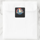 Wanderlust Quadratischer Aufkleber (Tasche)