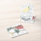 Wanderlust Rechteckiger Pappuntersetzer (Vor Ort)