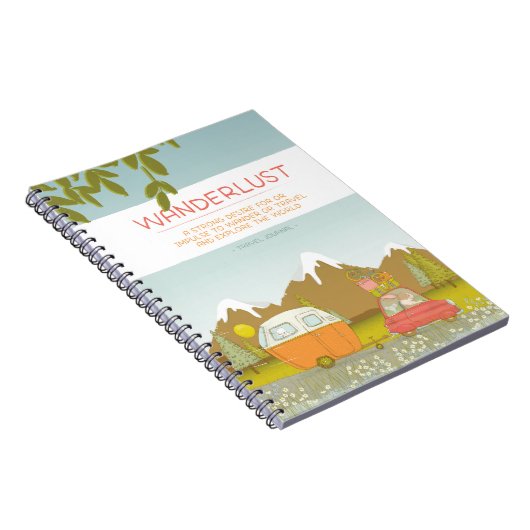 Wanderlust-Reise-Zeitschrift Notizblock (Rechte Seite)