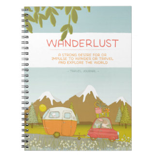 Wanderlust-Reise-Zeitschrift Notizblock