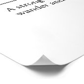 Wanderlust Reisekostenplaner Poster (Ecke)