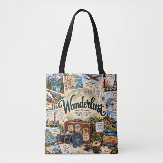 Wanderlust-Reisetasche Tasche (Vorderseite)