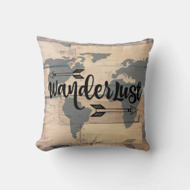 Wanderlust Rustic Woodrome Kissen