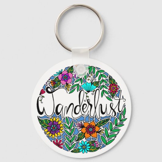 Wanderlust Schlüsselanhänger (Vorderseite)