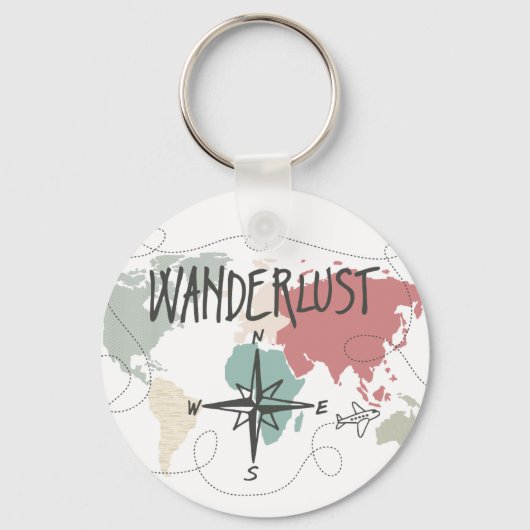 Wanderlust Schlüsselanhänger (Vorderseite)