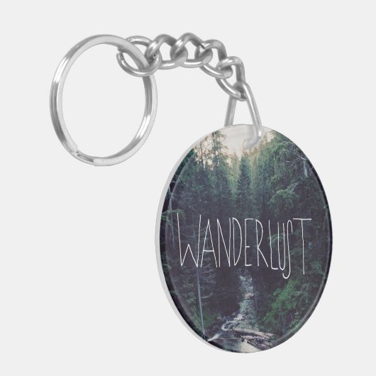 Wanderlust Schlüsselanhänger (Vorderseite links)