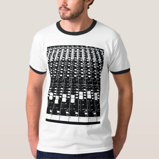 Wanderlust Sound Mix Board EDM Hipster Festival T-Shirt (Vorderseite)