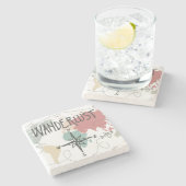 Wanderlust Steinuntersetzer (Seitenansicht)