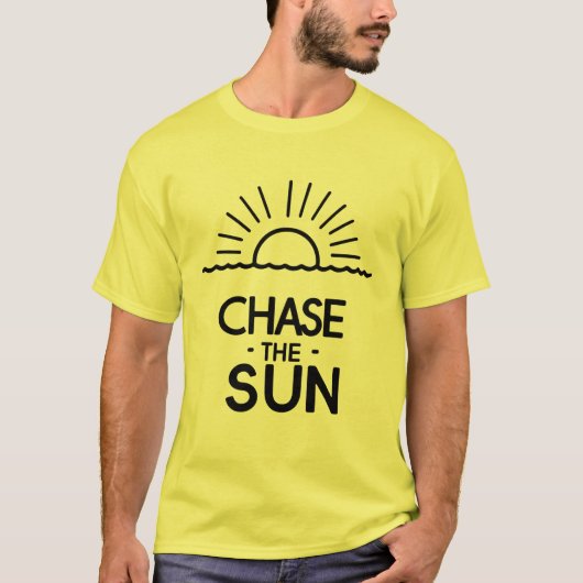 Wanderlust Summer 'Chase The Sun' Graphic T-Shirt (Vorderseite)