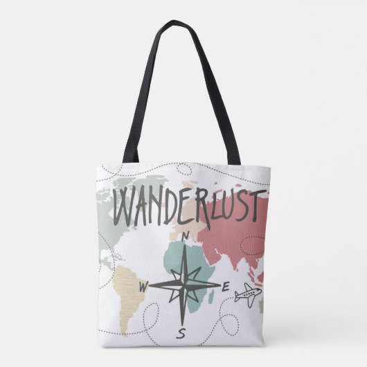 Wanderlust Tasche (Rückseite)