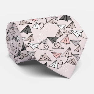 Wanderlust Travel Pattern Neck Tie Krawatte