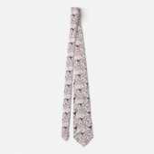 Wanderlust Travel Pattern Neck Tie Krawatte (Rückseite)