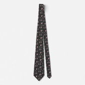 Wanderlust Travel Pattern Neck Tie Krawatte (Vorderseite)