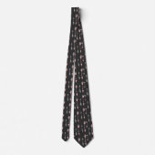 Wanderlust Travel Pattern Neck Tie Krawatte (Rückseite)